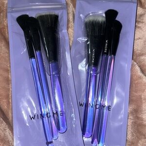 Wingme- Purple Makeup Brushes (3 set)